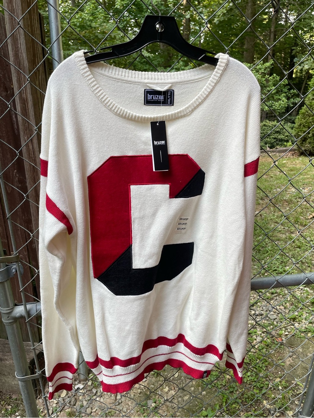 NWT Bruzer Cornell Intarsia Split C Sweater XXL